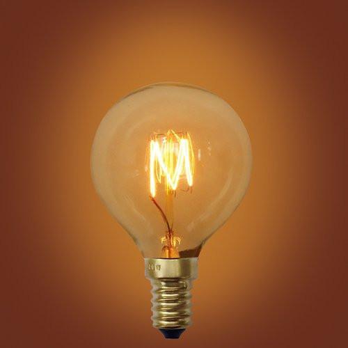 E12 Small Squirrel Cage 40 Watt Vintage Edison Light Bulb