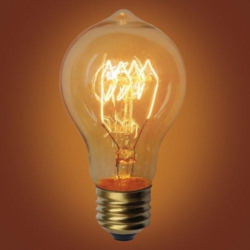 Quad-Loop A19 Vintage Edison Bulb, E26 Medium Base, 40 Watt