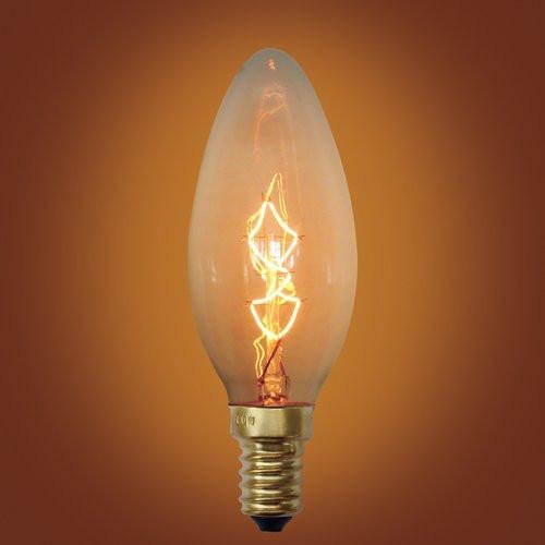 Spiral Loop Incandescents Vintage Edison Bulb, E12 Candelabra Base, 40 Watt